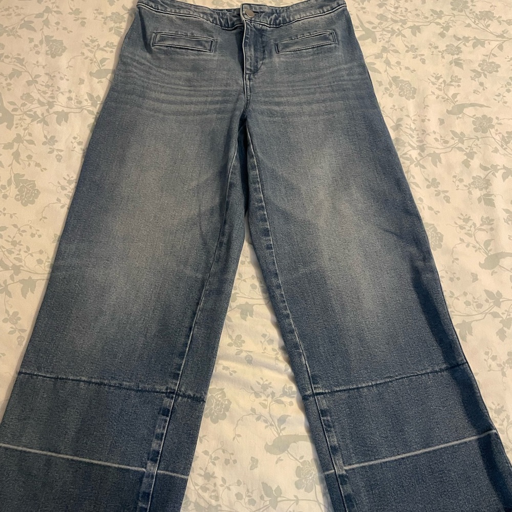 Talbots Blue Wide Leg Flare Jeans